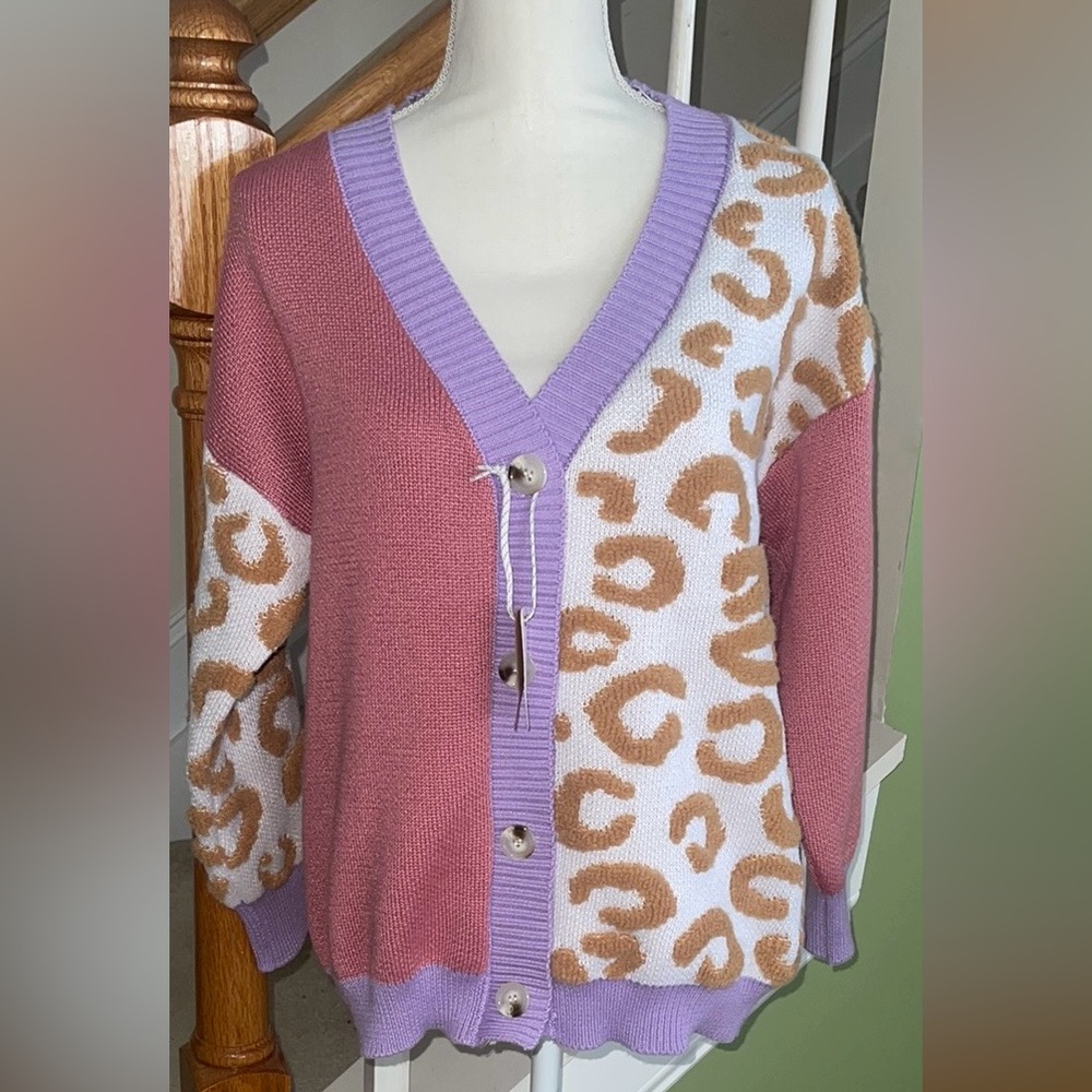 Simply Southern leopard print cardigan.